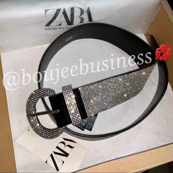 ZARA Sparkly Bejeweled Belt - Picture 4 of 7